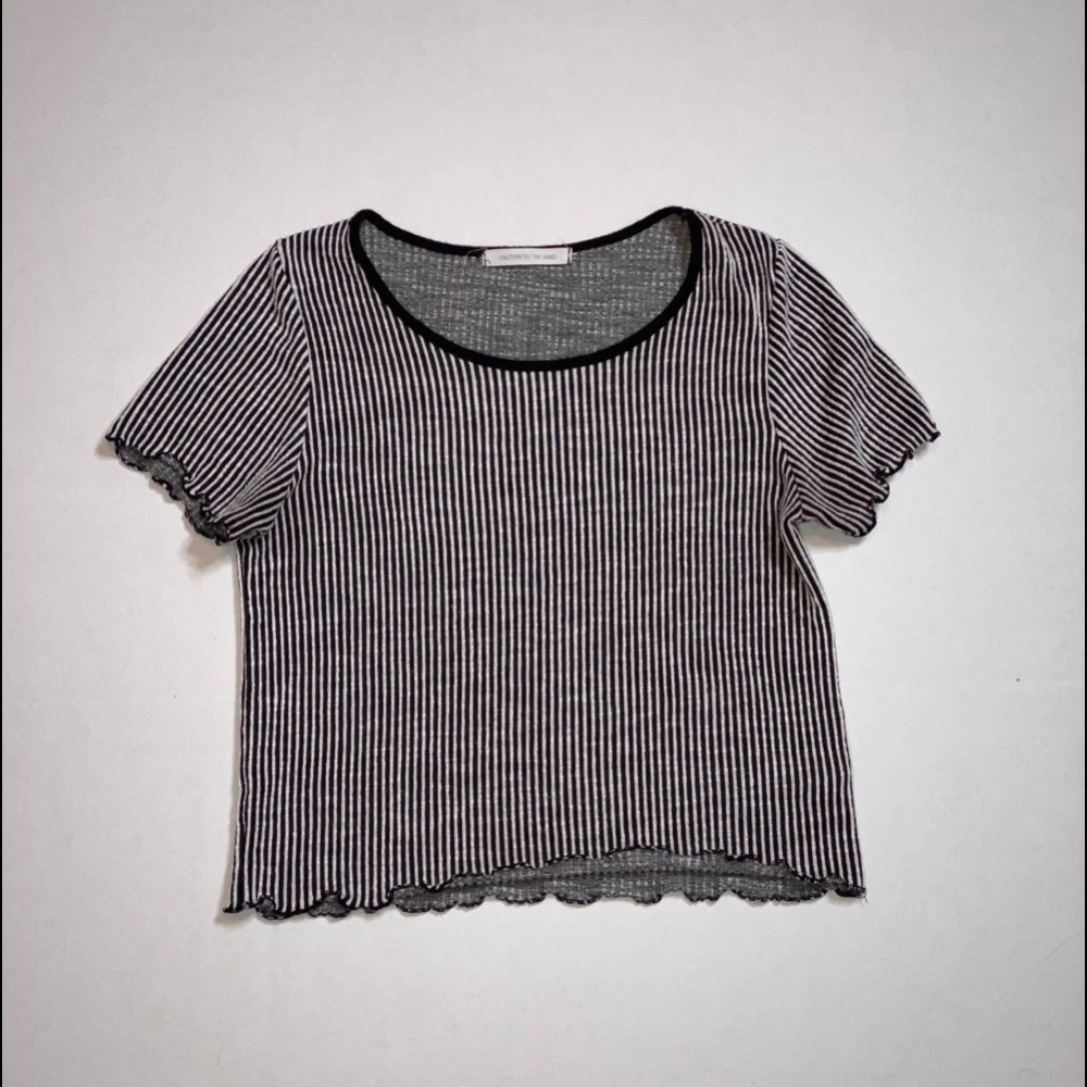 Striped baby crop top